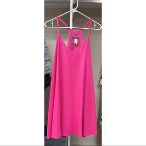 Boutique Pink Dress Large EUC Barbie core